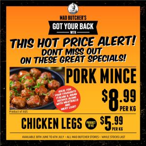 Hello NZ 👋🏼 The Mad Butcher has GOT YOUR BACK with these AMAZING specials on NZ chicken this week! 😋Come by & stock up at your local Mad Butcher 🛒 🥩🛒🥩💳 ⚠️WE ACCEPT AFTERPAY & ZIP online and in-store Hello NZ 👋🏼 The Mad Butcher has GOT YOUR BACK with these AMAZING specials on NZ chicken this week! 😋Come by & stock up at your local Mad Butcher 🛒 🥩🛒🥩💳 ⚠️WE ACCEPT AFTERPAY & ZIP online and in-store